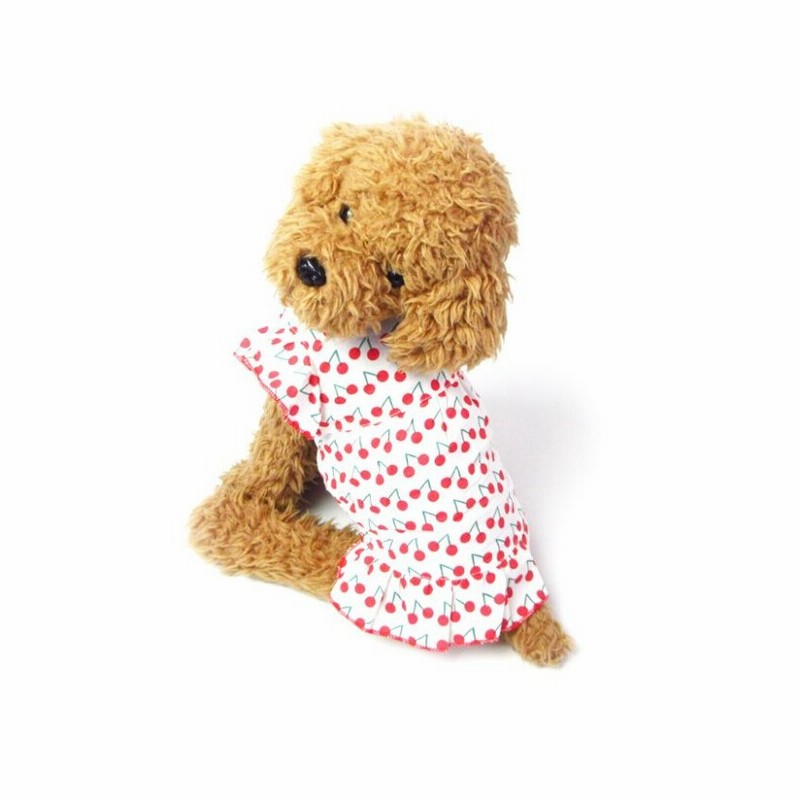 Happy Dog ハッピードッグ 犬 服 犬服 犬の服 フルーツ柄 ワンピース ドッグウェア 春 夏 春夏 夏服 毛抜け防止 毛落ち防止 おしゃれ 可愛い 女の子 男の子 トイプードル チワワ ユニセックス レッド 通販 Lineポイント最大1 0 Get Lineショッピング