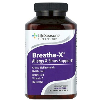 LifeSeasons, Breathe-X®，180 粒素食膠囊