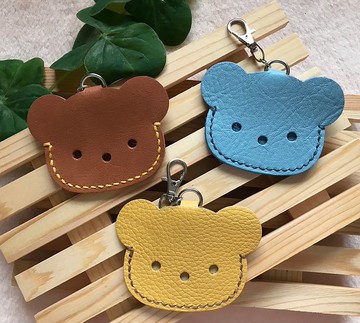 小熊造型門禁磁釦 AirTag卡套/鑰匙圈