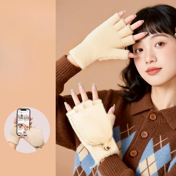 手套 防寒翻蓋保暖手套 翻蓋手套 保暖手套 防寒手套 加絨手套 防風手套 冬季保暖手套 厚款手套 台灣賣家 台灣出貨