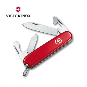 VICTORINOX 瑞士維氏 瑞士刀 Recruit 簡易戶外刀 84mm 10用 紅 0.2503