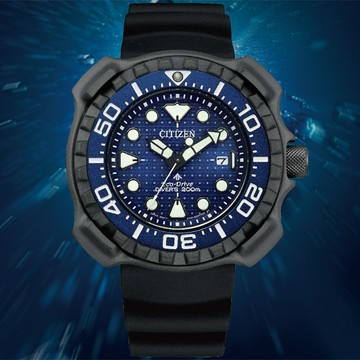 CITIZEN星辰 PROMASTER系列 復刻1982 光動能 鈦金屬潛水腕錶 45.8mm/BN0225-04L