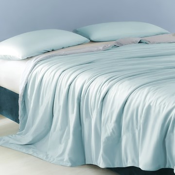 J-bedtime 床寢時光 石墨烯雙人涼被  湖水藍  150 x 195cm