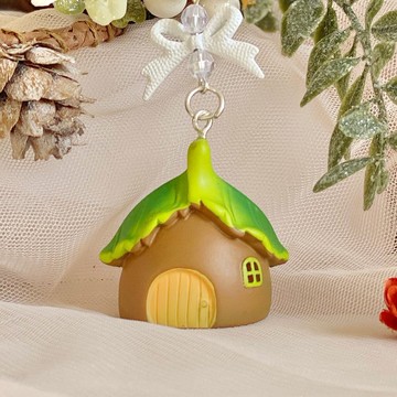 森林小屋吊飾 鑰匙圈 包包掛飾 交換禮物 聖誕包裝