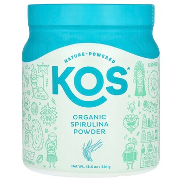 KOS, 有機螺旋藻粉，13.5 盎司（381.5 克）