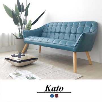 【Banners Home】加藤Kato日系簡約風格三人皮沙發(另有其他賣場)