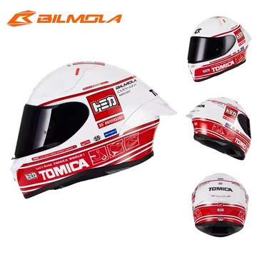 【TOMICA迷必收】Bilmola RAPID RSLT TOMICA多美 55周年紀念款 經典白紅 全罩式安全帽
