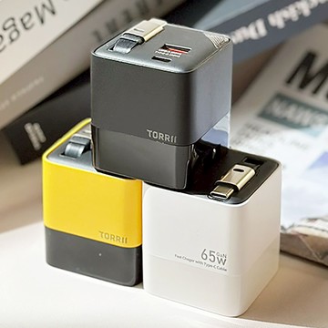 【TORRII】CUTi-65W｜GaN氮化家快充充電器 - 白色