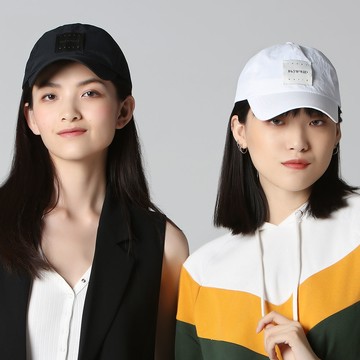 【ISW】黑白彩虹帶棒球帽-黑色 (兩色可選) 設計師品牌