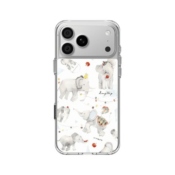 iPhone 18 Pro Max Clear Case（相機按鈕） 透明 - 涼丰 LiangFeng - 灰色大象