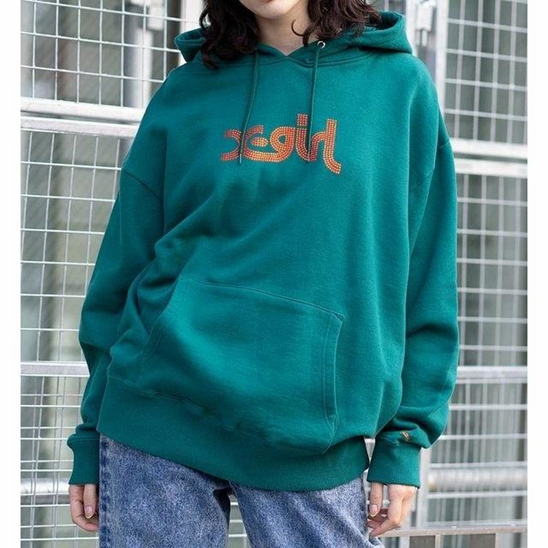 ☆セール SALE☆ エックスガール X-GIRL RHINESTONE LOGO SWEAT HOODIE ...