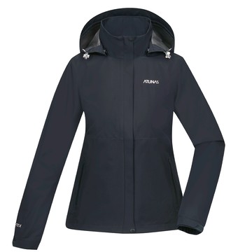 女款GORE-TEX  PACLITE PLUS單件式防水外套/風衣外套/機能外套(A1GTDD03W星夜黑)