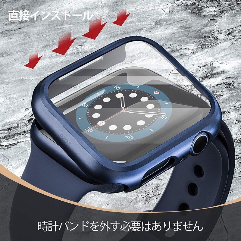 PZOZ Apple Watch 6/SE/5/4 ケース 保護フィルム アップルウォッチ6