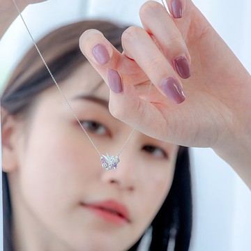 京華鑽石 迪士尼 奇妙仙子Tinker Bell 10K 天然鑽石 鑽石項鍊