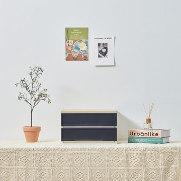 cimelax Raford 抽屜收納箱  柔和白色  1層  240mm