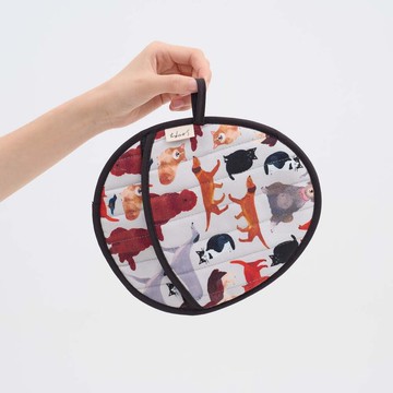 蛋形隔熱手套鍋墊(厚)/藝術家聯名/印花樂 x Soupy Tang/寵物派對