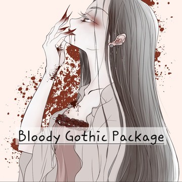 血腥歌德風貼紙包