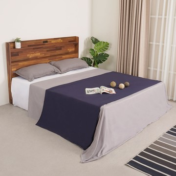 【Homelike】喜家居雙人加大6尺床台組(積層木)(2153)