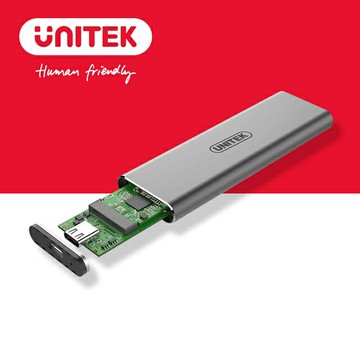 UNITEK USB3.1 Gen2 Type-C to M.2 SSD鋁合金外接盒(Y-S1201A)
