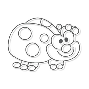 AMOS 阿摩司 瓢蟲 S29 壓克力模型版-小款  1個