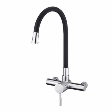 BOSS 低鉛 廚房壁廚房壁式龍 可繞式出水管 Y118029