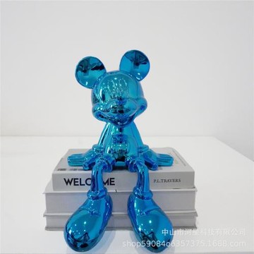 彩色創意裝飾擺件電鍍工藝品室內網紅卡通家居客廳電視柜節日禮品