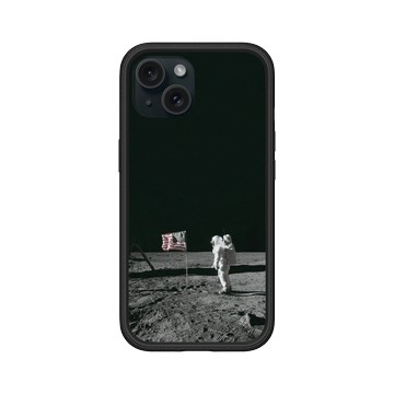 iPhone 15 Mod NX 黑 - NASA - Apollo 11 - Astronaut Aldrin On The Moon