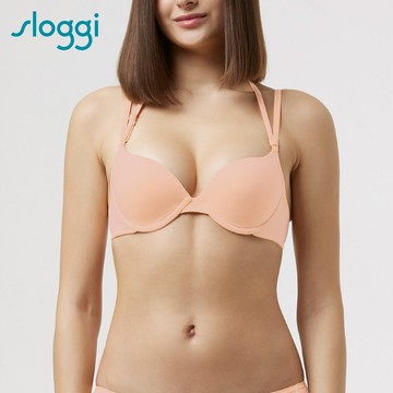 sloggi EVERYDAY有機過生活系列 上薄下厚全罩式內衣 甜蜜杏仁｜16-4107 4M