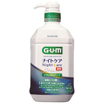 SUNSTAR 三詩達 G.U.M 夜間漱口水 清涼草本  900ml  1瓶