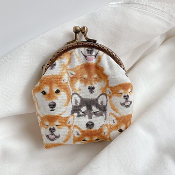 小彩虹糖果口金零錢包-柴柴好多