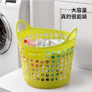 限量福利品★3件只要$129元【日系收納洗衣籃】輕巧耐用置物籃/髒衣籃 顏色隨機出貨