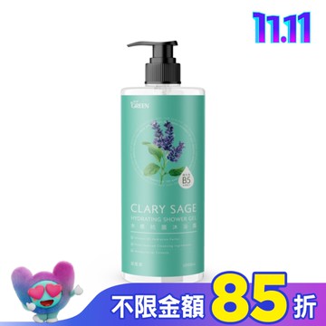 綠的水感抗菌沐浴露-鼠尾草1000ML