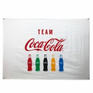 コカコーラ　フラッグ　TEAM Coca-Cola  (5Color) PJ-OL02 コーラ雑貨 アメリカン雑貨