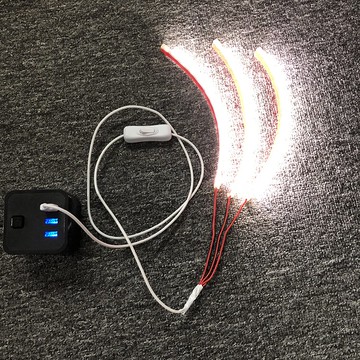 usb接口燈帶5V粘貼玻璃柜展示柜化妝柜貨架鏡柜并聯串聯小夜燈條