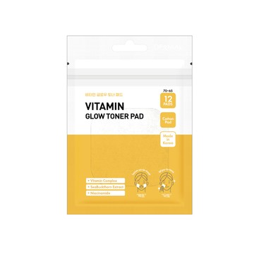 DERMAL維他命煥顏爽膚棉12片-美白透亮