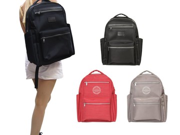 ~雪黛屋~YESON 後背包中小量可A4資料夾主袋+外袋共六層MIT無敵高單數防水尼龍布Y4001