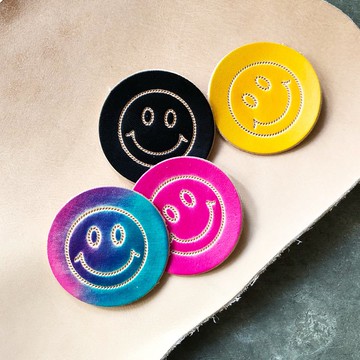 #成品製造 手機殻 手染哈哈笑 香港製造 iPhone 港產皮革 十週年