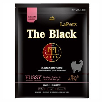 LaPetz 樂倍 黑酵母挑嘴貓糧  沙丁魚+鰹魚+鮭魚配方  無穀配方  1袋