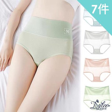 【Dylce 黛歐絲】7件組-現貨-乳木果高腰無痕內褲/女內褲(顏色隨機)