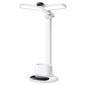 Kinyo 充插兩用筆筒檯燈 PLED-4203  白色