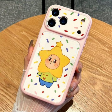 新款ins彩色星星人適用蘋果17手機殼iPhone16Promax可愛15pro卡通