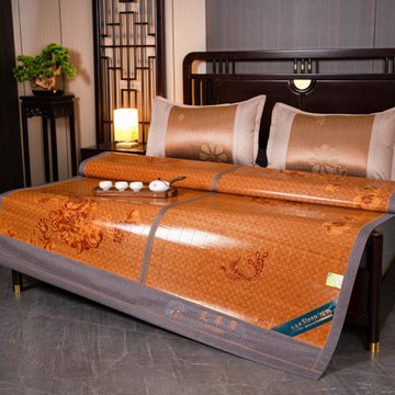 2025新款可折疊雙面竹席藤席冰絲席單雙人席子學生宿舍涼席批發