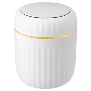 i LIFE 韓系彈蓋桌面迷你垃圾桶  白色  1層  1個