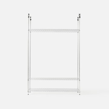 特力屋 頂天立地 耐重型鍍鉻三層架 寬152*深46*高235-295公分