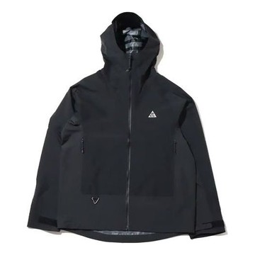 Men's Nike ACG Solid Color Long Sleeves Hooded Jacket Autumn Black