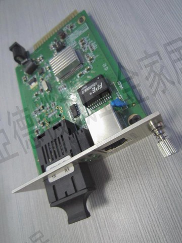 HTB-GS-03機架式光纖千兆單模雙纖插卡式20KM光電收發器收發卡式【亞德機械五金家居】