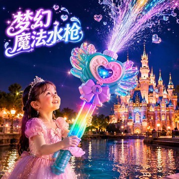 台灣發貨 魔法棒水槍 魔法棒煙花水槍 煙花水槍 抽拉式水槍 抽拉式水炮 兒童玩具水槍 抽拉式呲滋槍 噴水槍 打水仗神器