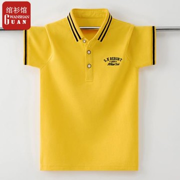 短袖t恤男童夏季夏翻領中大童棉童裝半袖男孩兒童POLO衫男中童
