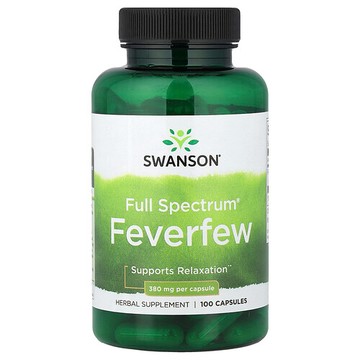 Swanson Vitamins, 多面® 小白菊，380 毫克，100 粒膠囊