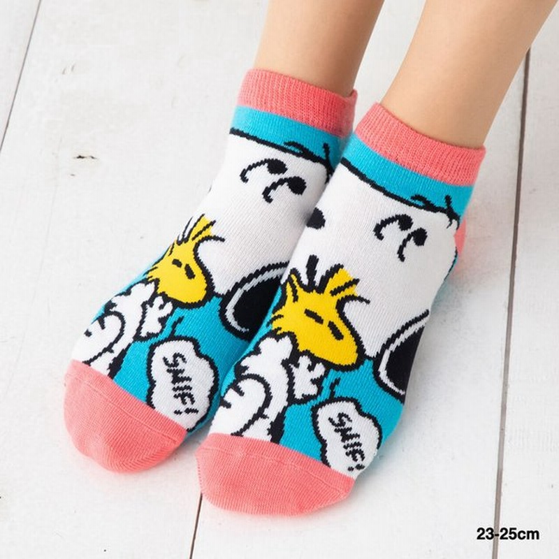 スヌーピー スニーカー丈ソックス ウッドストックとハグ 23 25cm ピーナッツ キャラクター 靴下 ショートソックス レディース 通販 Lineポイント最大get Lineショッピング